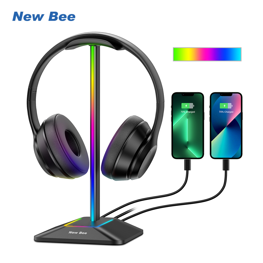 Esports Gaming Desk - Neuer Bee Z8 RGB-Kopfhörerständer mit 2