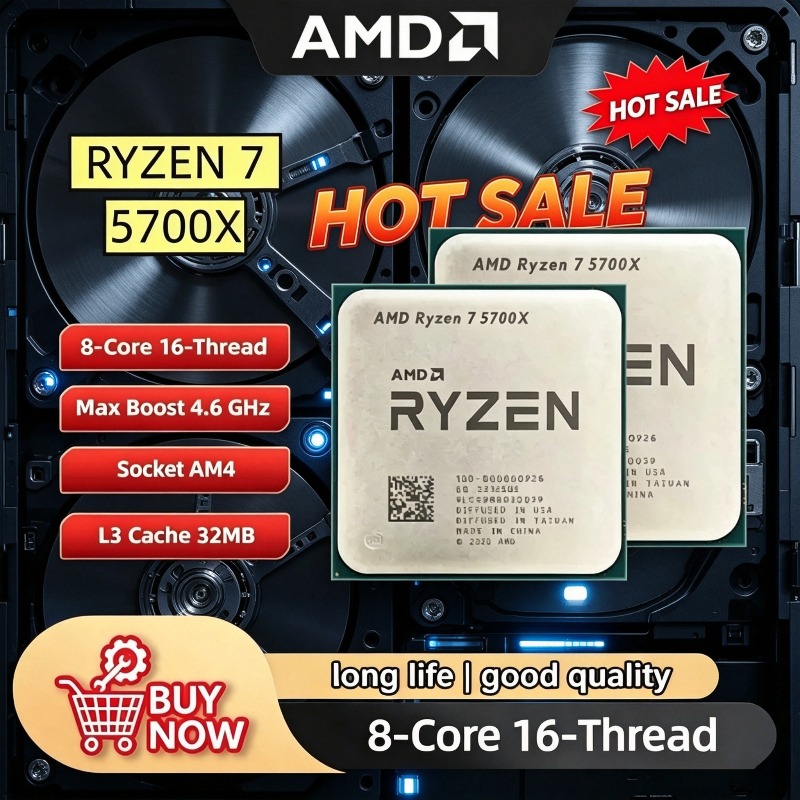 Amd Cpu Ryzen 7 - AMD Ryzen 7 5700X Entsperrter Desktop-CPU,
