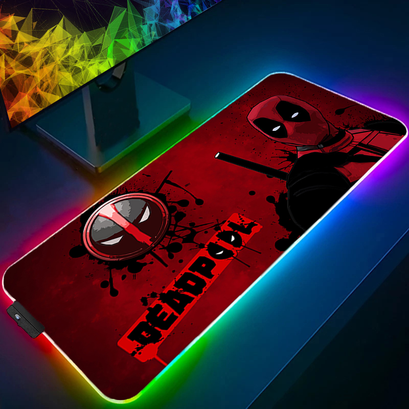 Esports Gaming Desk - LED Mauspad Gaming Hintergrundbeleuchtung Lock Edge