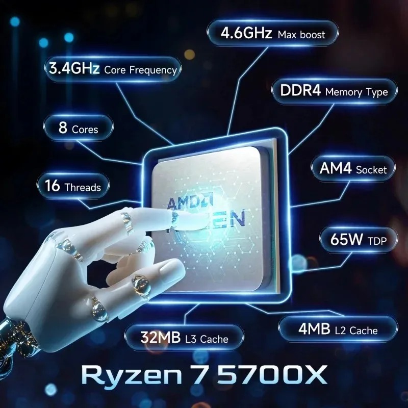 AMD Ryzen 7 5700X Entsperrter  – Amd Cpu Ryzen 7 Bewertung und Preis