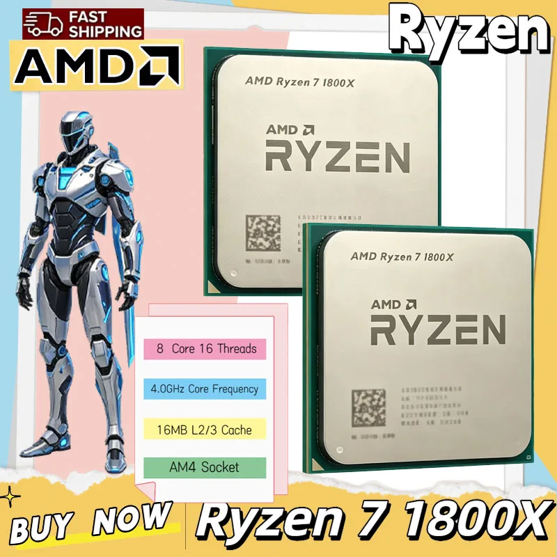 AMD Ryzen 7 1800X CPU 3,60GHz- – Amd Cpu Ryzen 7 Bewertung und Preis