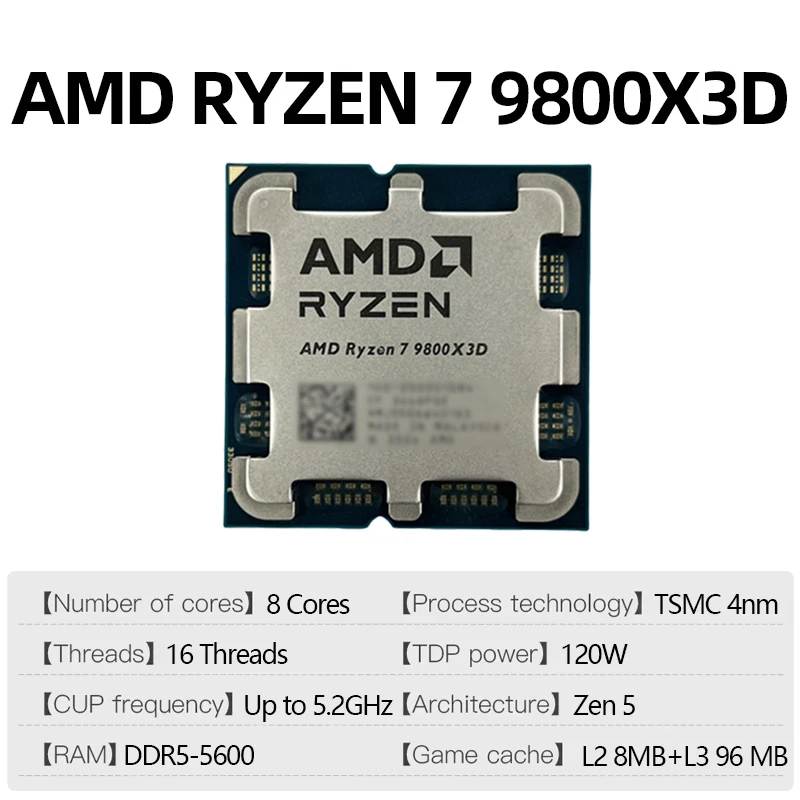 AMD Ryzen 7 9800X3D Gaming-CPU – Amd Cpu Ryzen 7 Bewertung und Preis