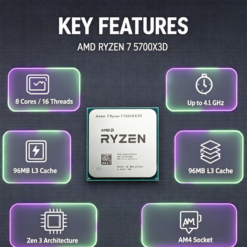 Ryzen 7 5700X3D Bulk Desktop-P – Amd Cpu Ryzen 7 Bewertung und Preis