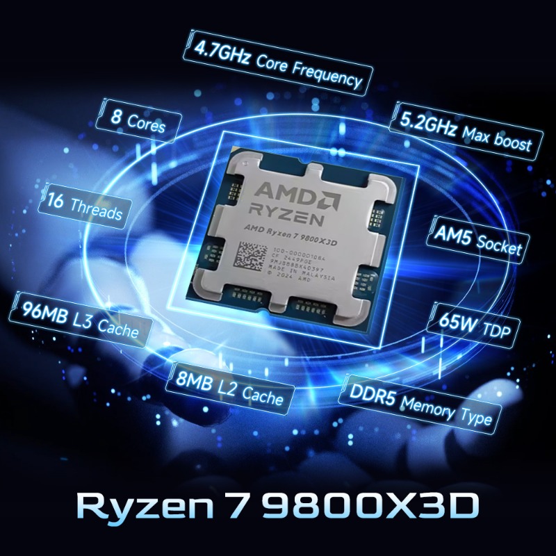 AMD Ryzen 7 9800X3D X3D Cache  – Amd Cpu Ryzen 7 Bewertung und Preis